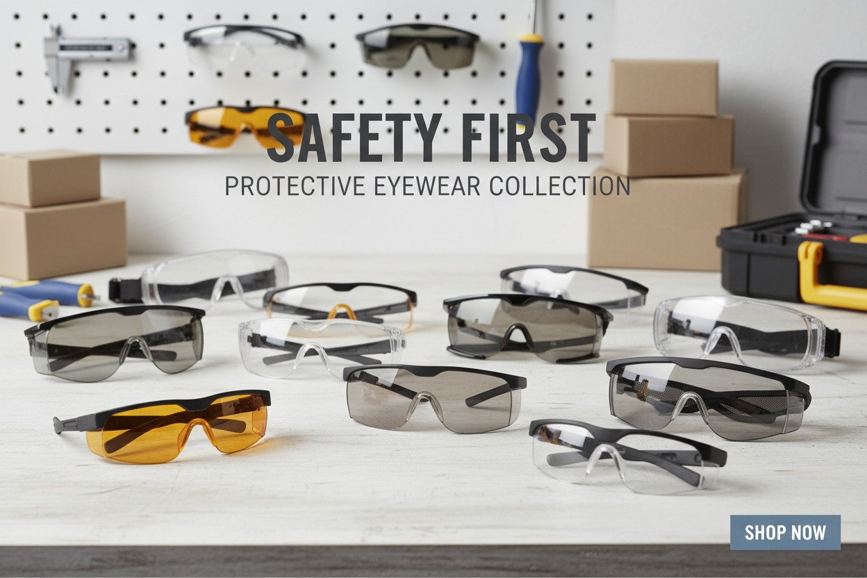 Safety Glasses Banner