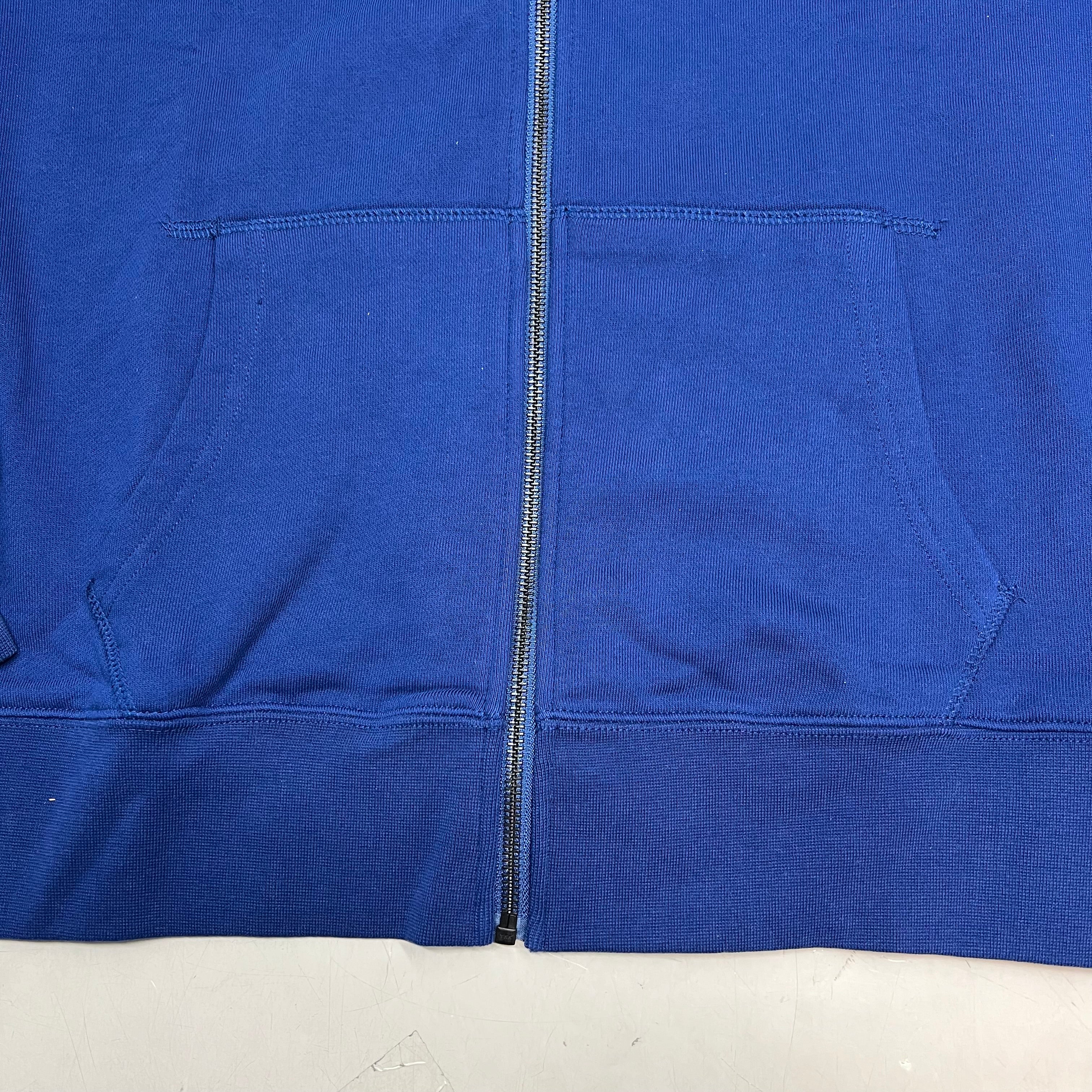 MONSTERCAT Records Full Zip Hooded Jacket W/ Printed Back Men's Sz S Blue