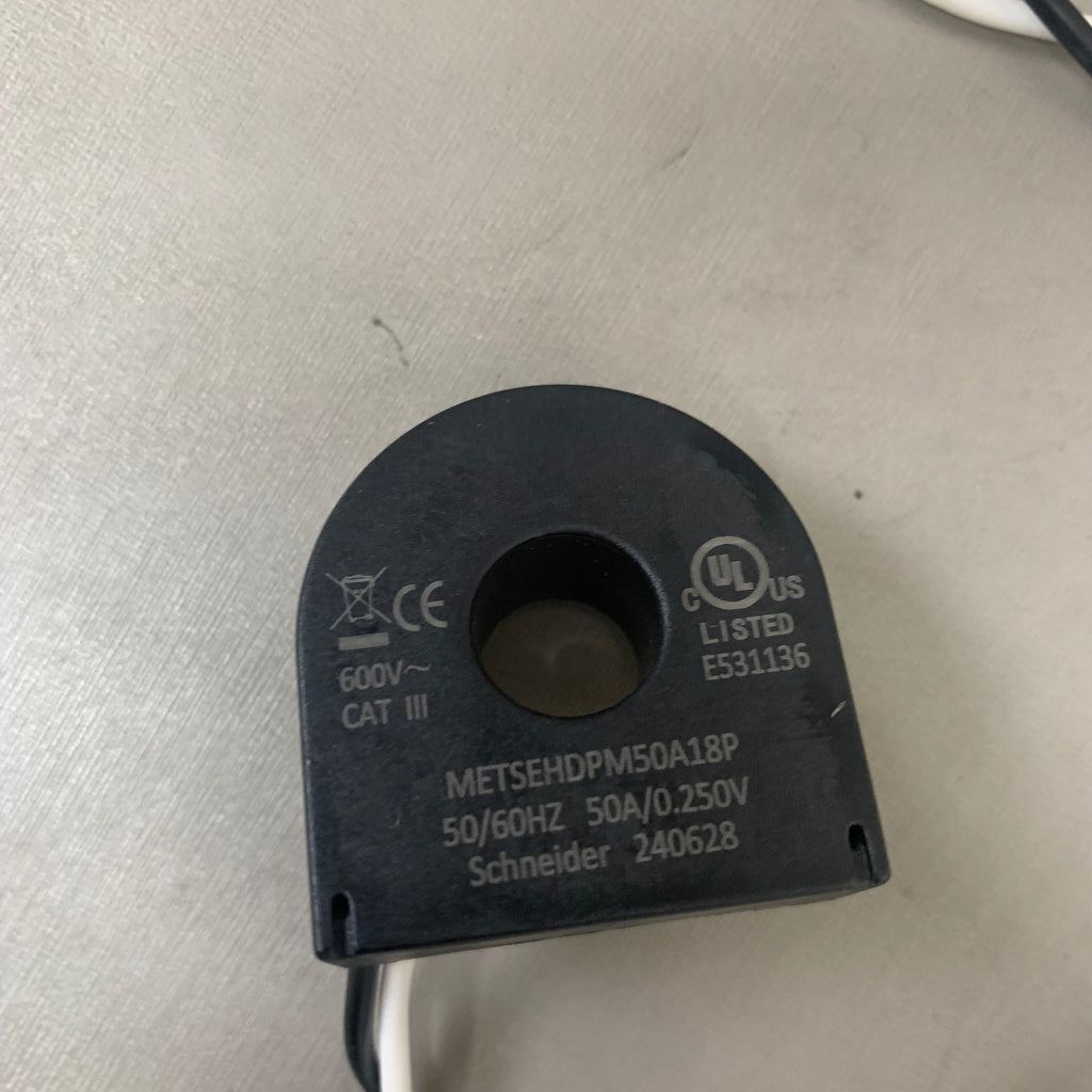 SCHNEIDER ELECTRIC Split Core Current Transformer 150 A 12' Lead METSEHDPM50A12