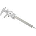 Starrett 1202-6 Dial Caliper, Stainless Steel, White Face, 0-6" Range, +/-0.001" Accuracy, 0.001" Resolution