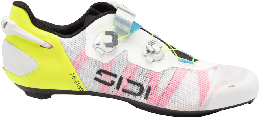 SIDI Wire 3 Road Shoes - Mens White/Yellow Fluo 44.5