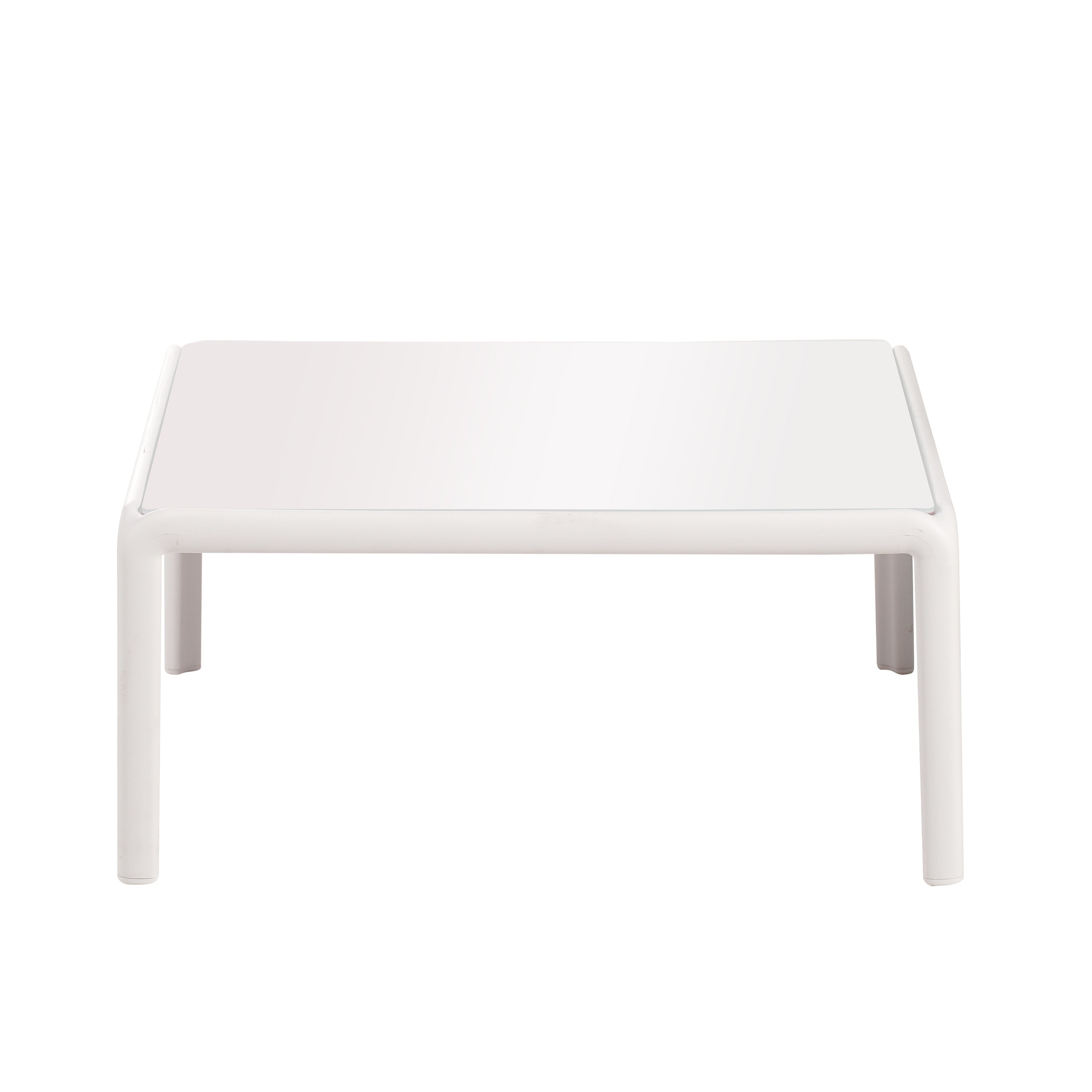 The Sleek All-Weather Resin Outdoor Loveseat and Coffee Table Set