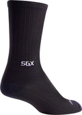 SockGuy SGX Black Socks - 6" Black Small/Medium