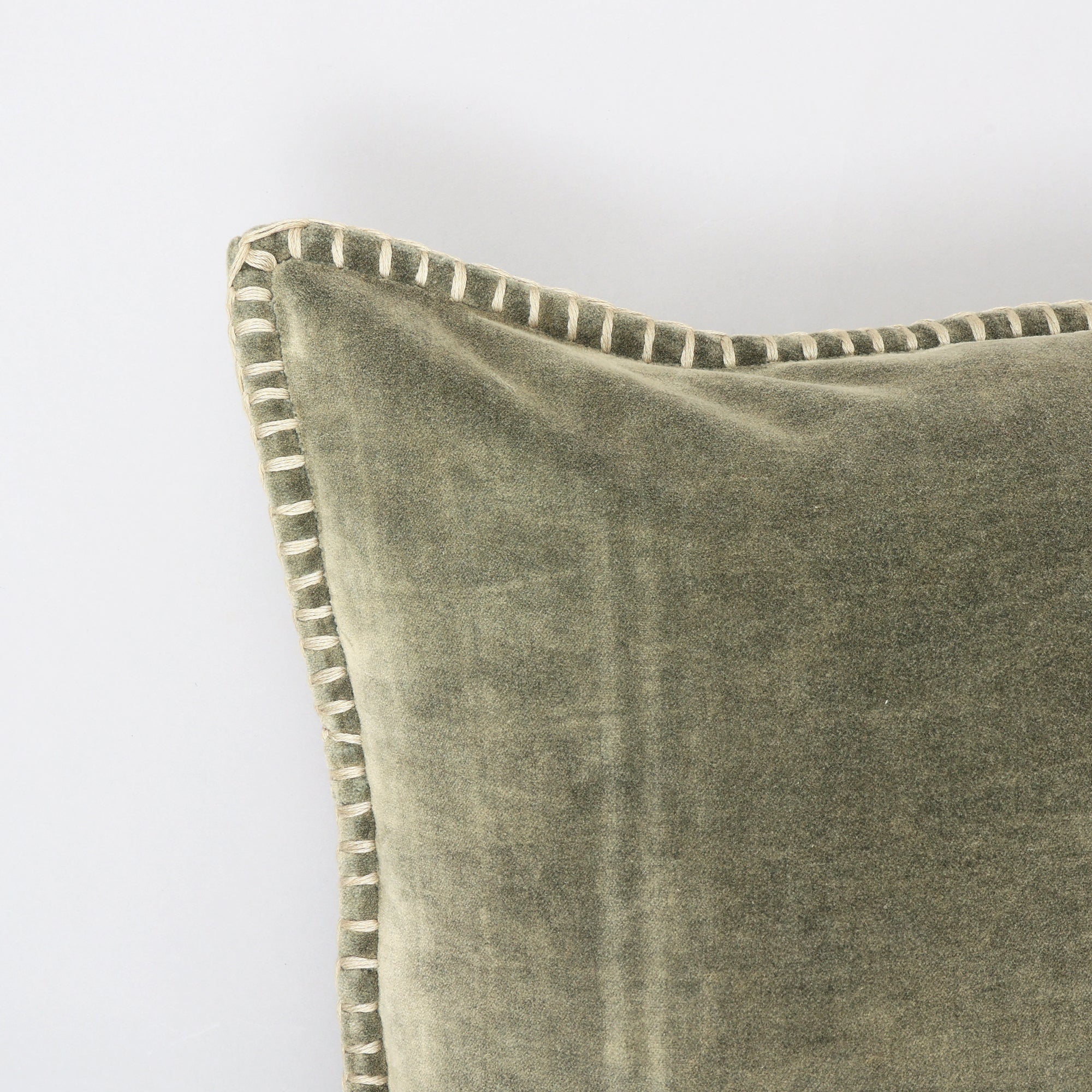 Olivia Stonewashed Velvet Pillow – 19" Square