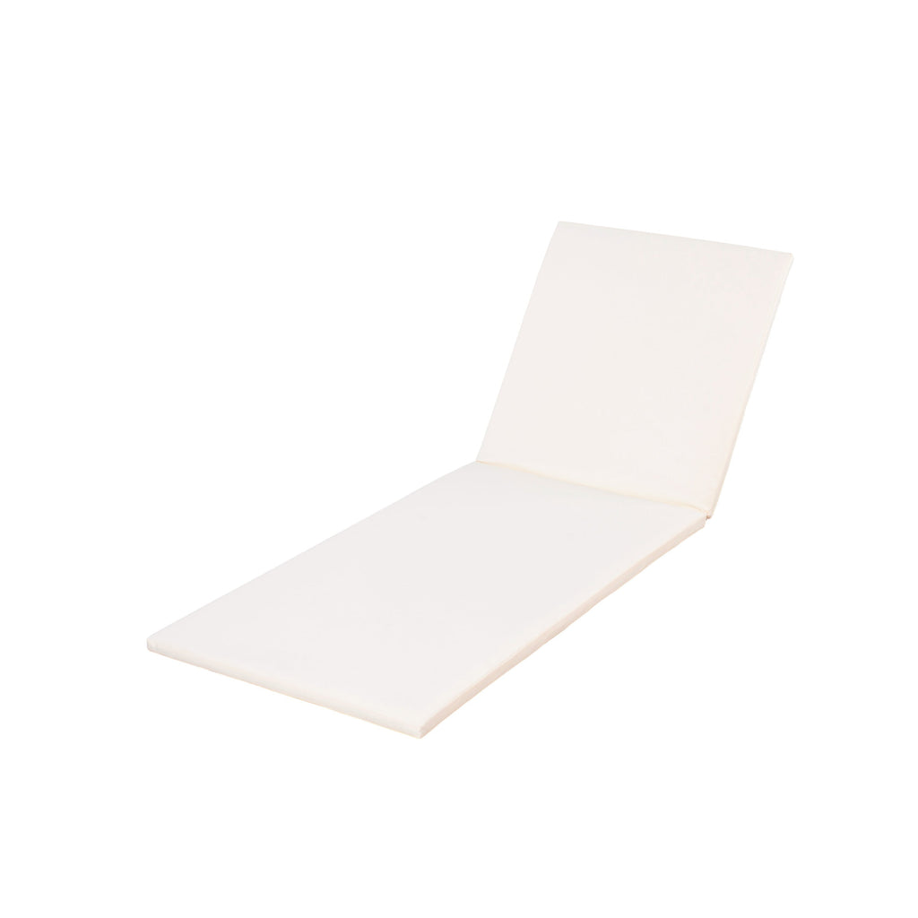 Lounge Chaise Set, Acacia Wood with Water-Resistant Cushions