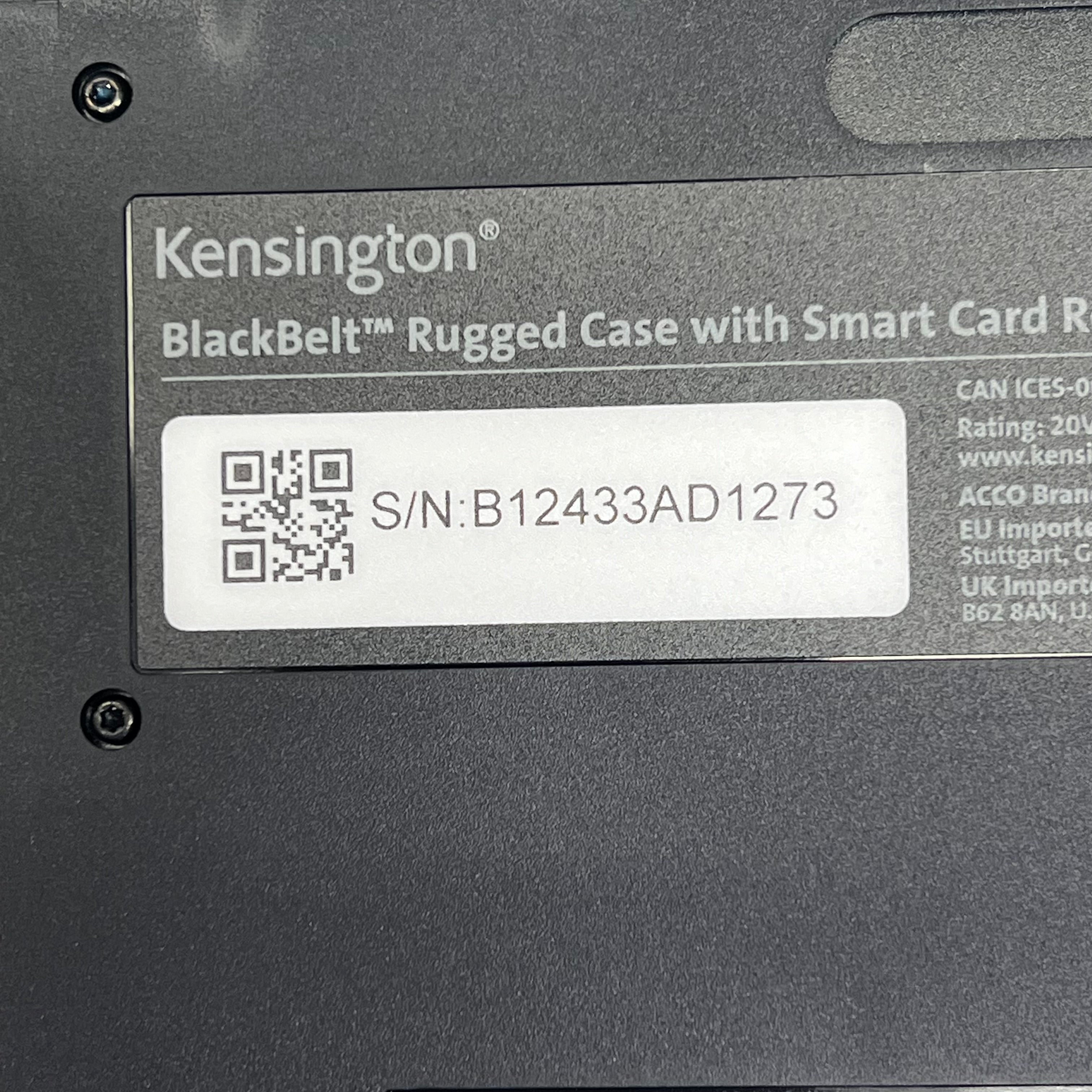 KENSINGTON  Blackbelt Rugged Case W/ CAC Reader For Surface Pro 9 K62539WW