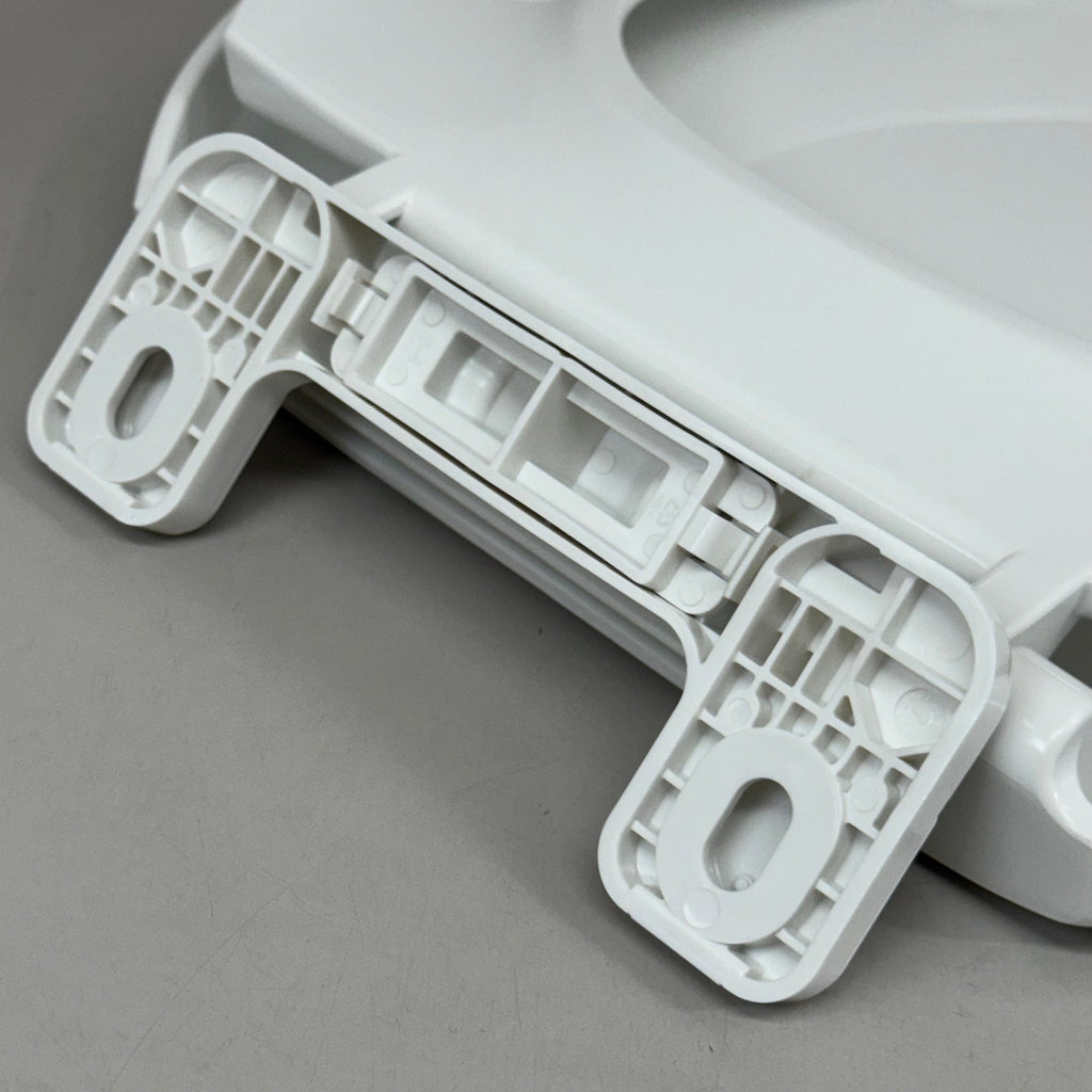 JONES STEPHENS Slow Close Premium Plastic Toilet Seat 16 1/2" White C1606OS00