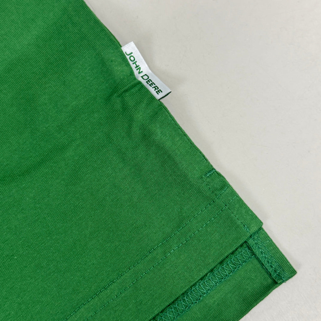 JOHN DEERE Embroidered Logo Short Sleeve Tee Shirt Men's Sz M Green 1896842