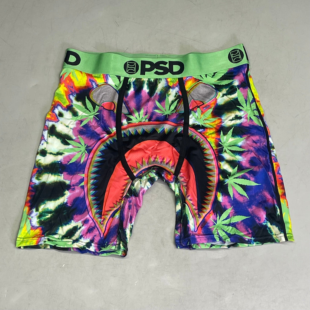 PSD (3 PACK) Neon Cannabis Men's Boxer Briefs Large NEON CANNABIS