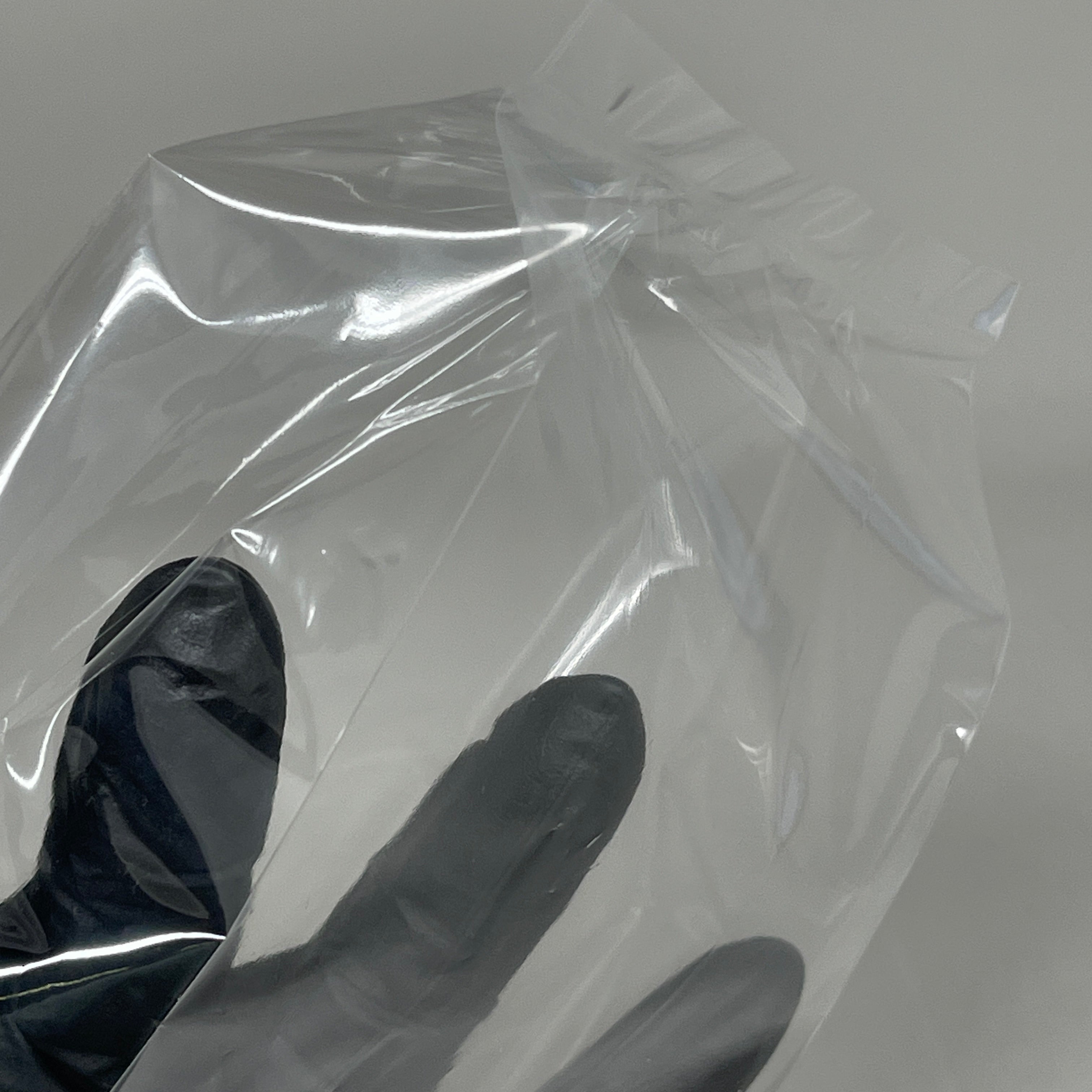 (100 PACK) Clear Gusseted Poly Plastic Bags Candy Cookie 1.5 Mil 4.5"x 2.75"x 10.75"