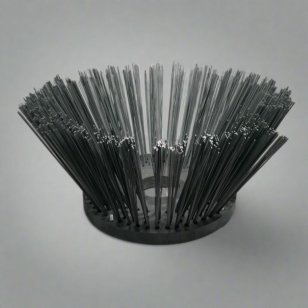Street Sweeper Gutter Broom Sz 12" H x 24" D Black