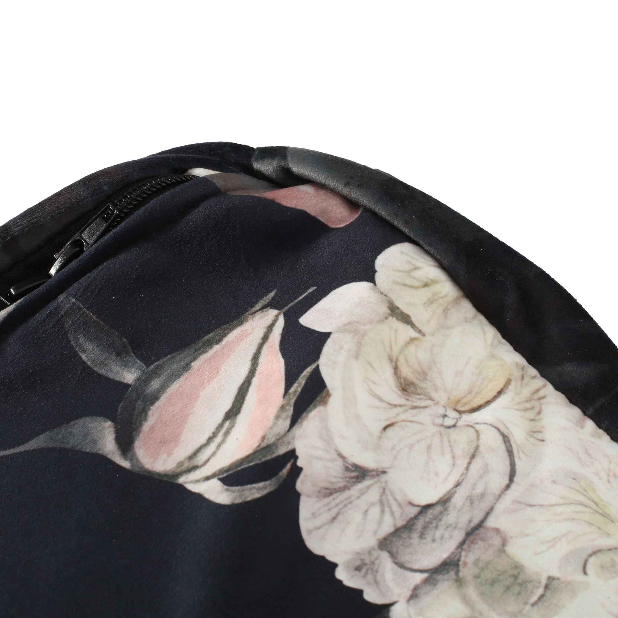 Hazel - Large Square Pouf With Flower Print