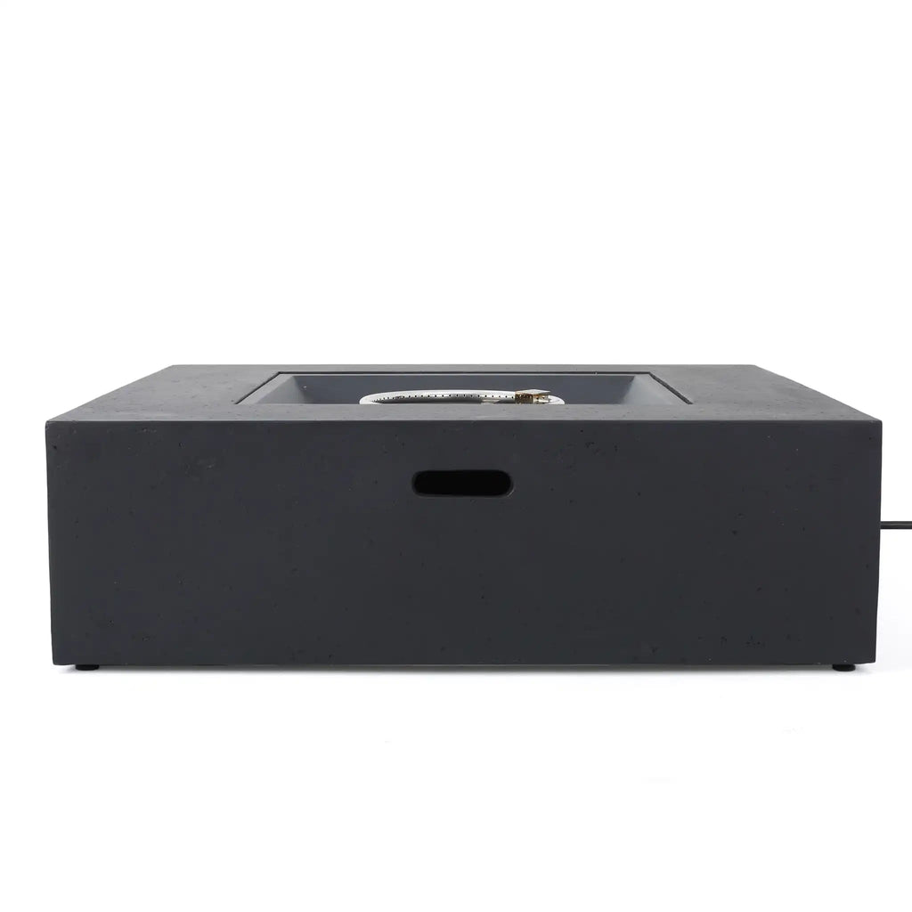 Modern 50,000 Btu Square Fire Table With Propane Tank