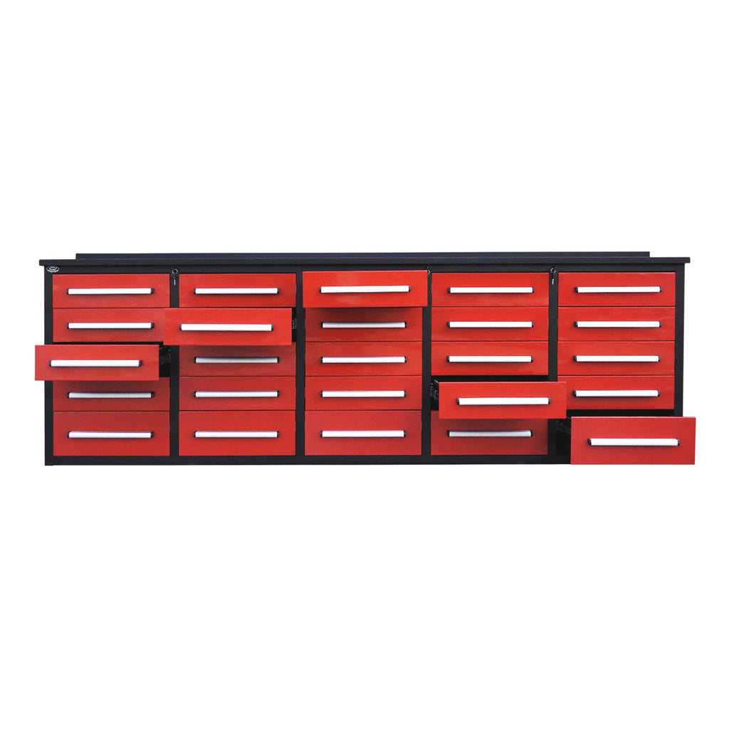 10 ft Heavy Duty Workbench with 25 Drawers