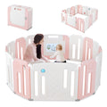 14 Panels Kids Safety Activity Play Center with Drawing Board