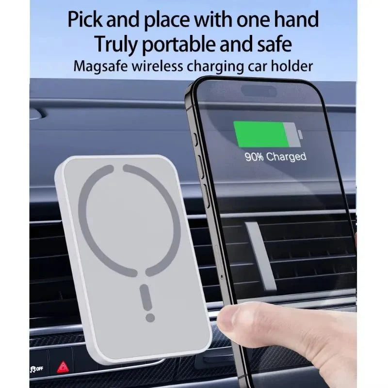 100W Magnetic Wireless Car Charger | Fast Car Phone Holder for iPhone 16 15 14 13 12