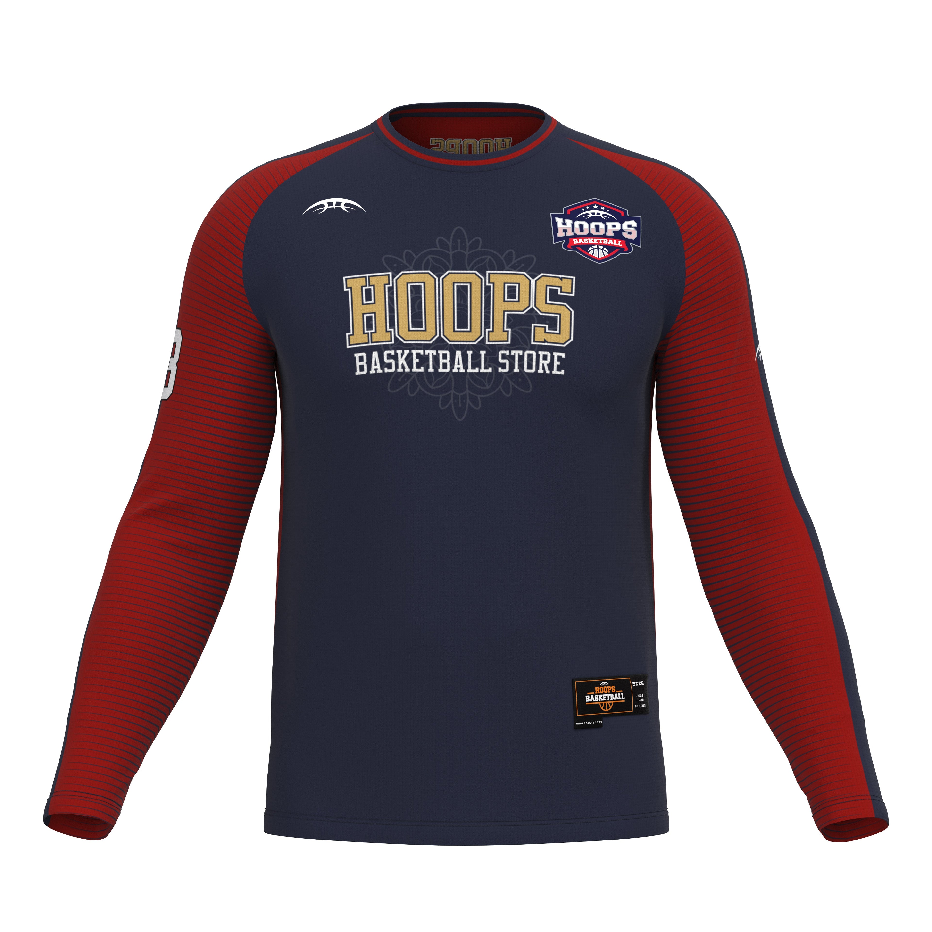 Custom Digital Print Basketball Warm-Up Shirt - 1014
