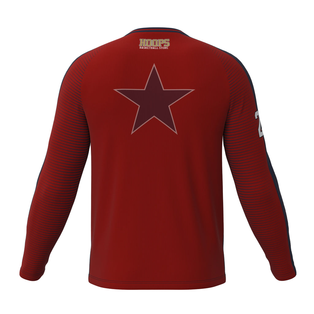 Custom Digital Print Basketball Warm-Up Shirt - 1014