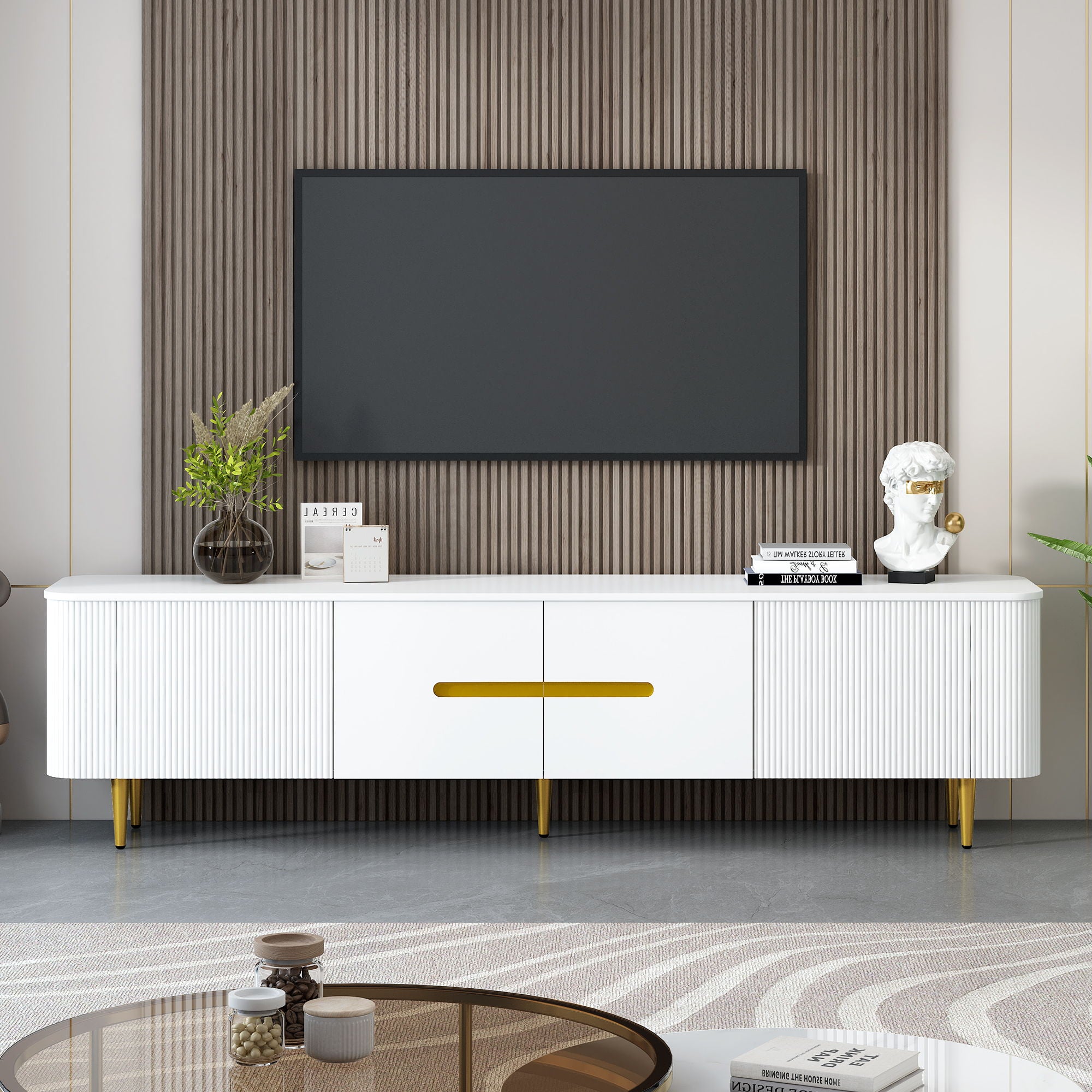 Minimalist TV Stand For TVs Up To 85"