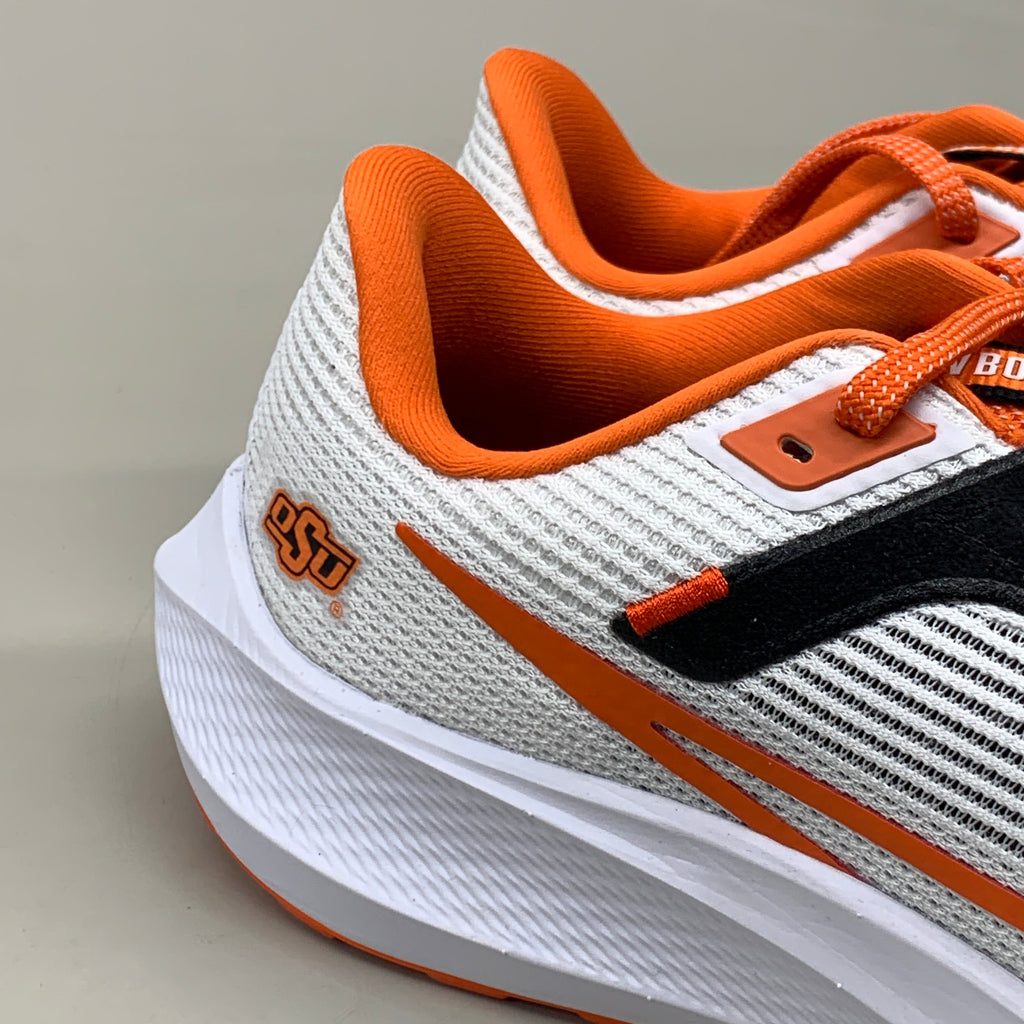 NIKE Zoom Pegasus Shoes 40 OK STATE White, Brilliant Orange & Black Men 10 & W 11.5 DZ5973-100