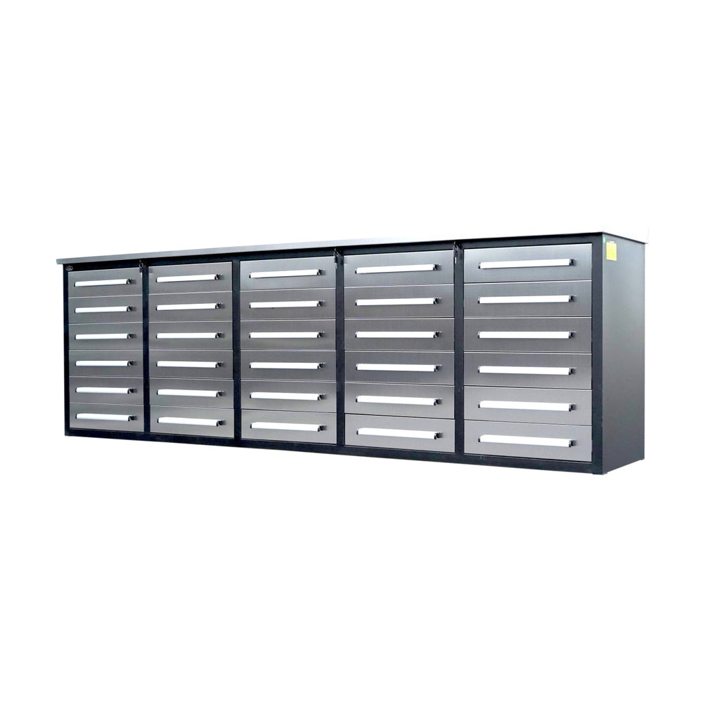 10ft Workbench Storage Cabinet with 30 Drawers