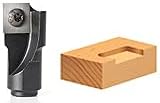 Amana Tool RC-55248 Insert Carbide Mortising Screw Cutter 3/4 + 0.015 Dia x 12mm Cut Height x 1/4-28 Thread