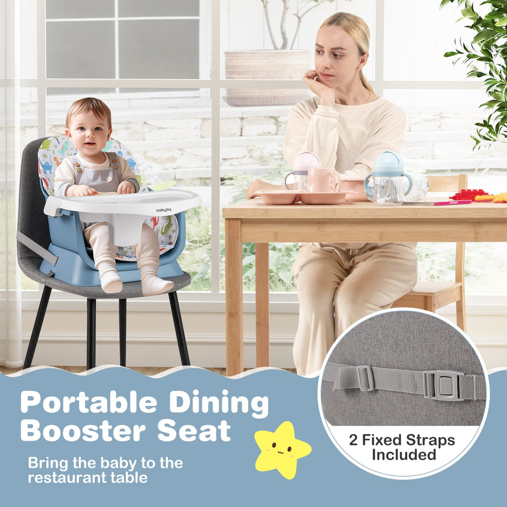 16-in-1 Baby High Chair with Activity Center and Booster Seat for Babies and Toddlers