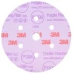 3M 30568 Hookit Purple 5" P1200 Grit Finishing Film Disc