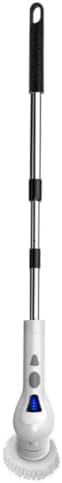 Electric Spin Scrubber with 8 Replaceable Brush for Bathroom Car Floor