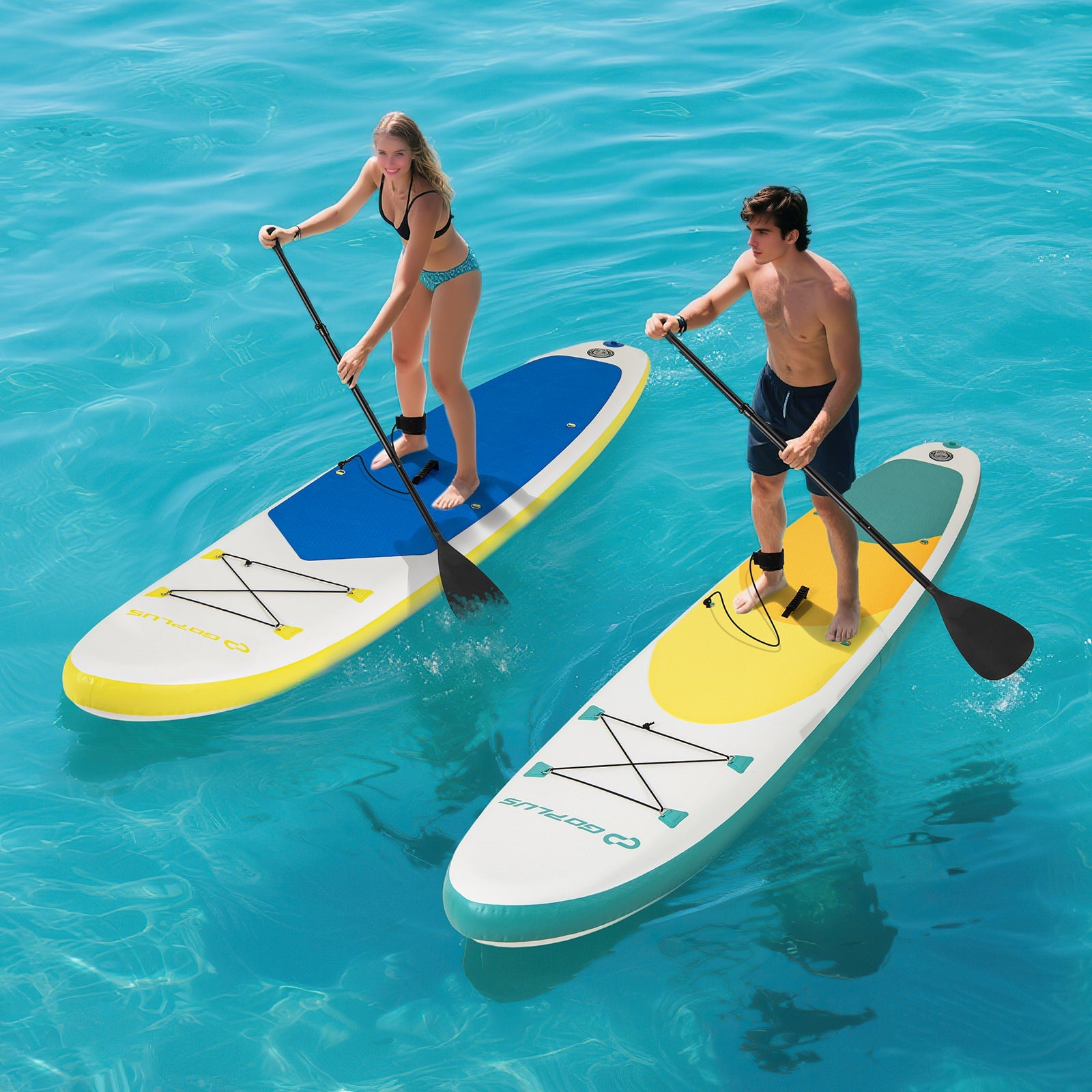 11 Feet Premium SUP Inflatable Stand Up Paddle Board with Accessories for Youth Adults-L