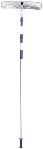 Snow Joe RJ205M Twist-N-Lock Telescoping Snow Shovel Aluminum Roof Rake, 21'