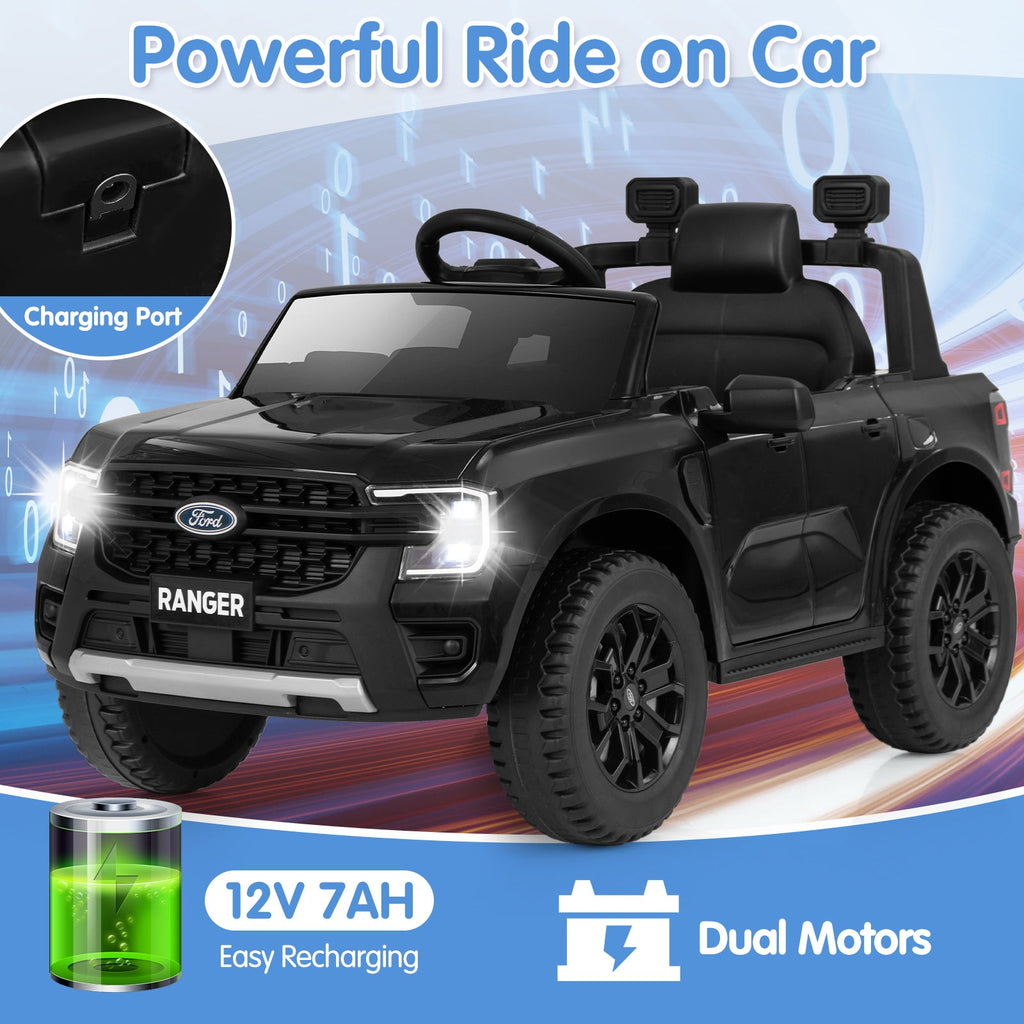 12V Electric Kids Ride on Car Licensed Ford Ranger with Remote Control and Music