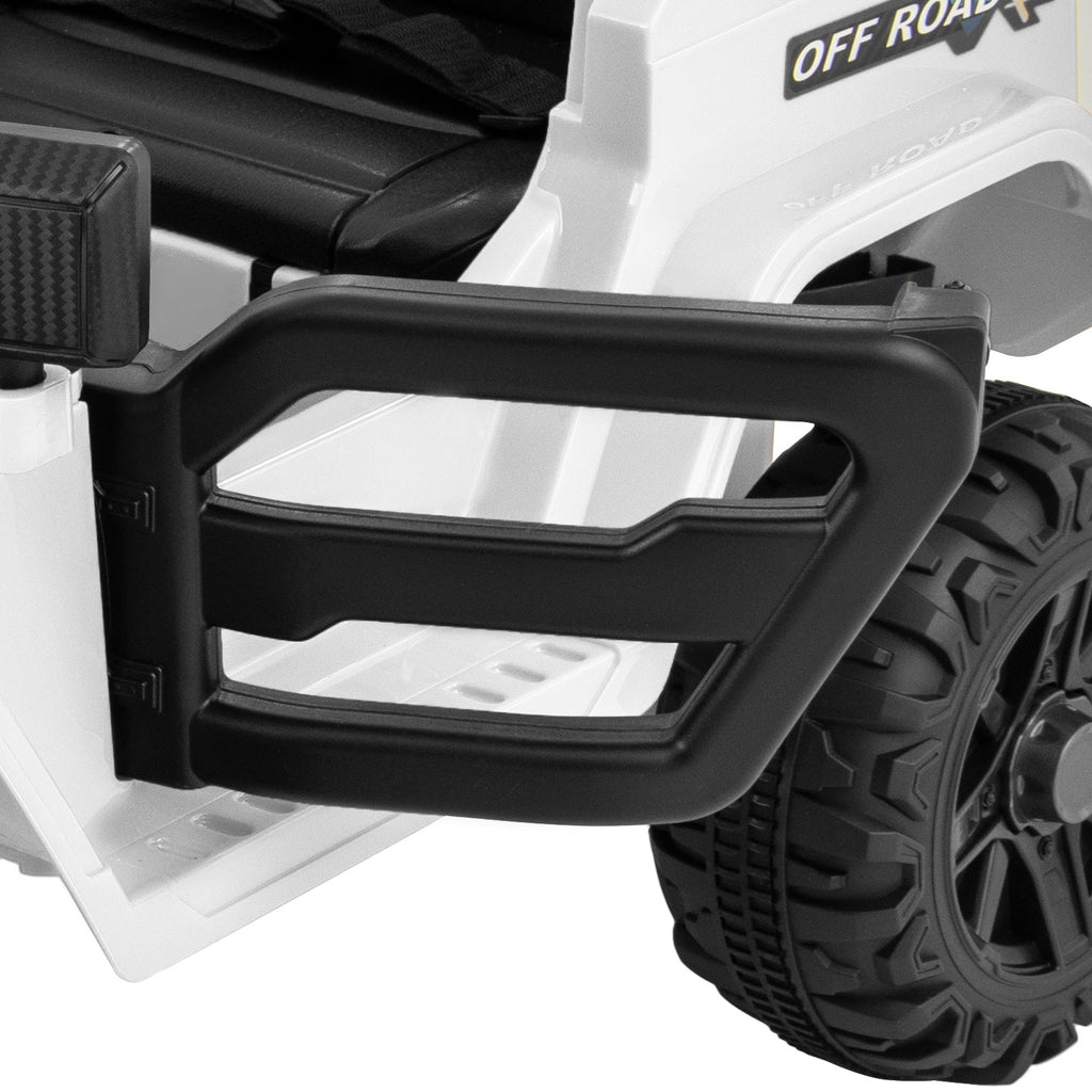 12V Kids Ride on Truck Car with Remote Control Threaded Wheels and 3 Speeds