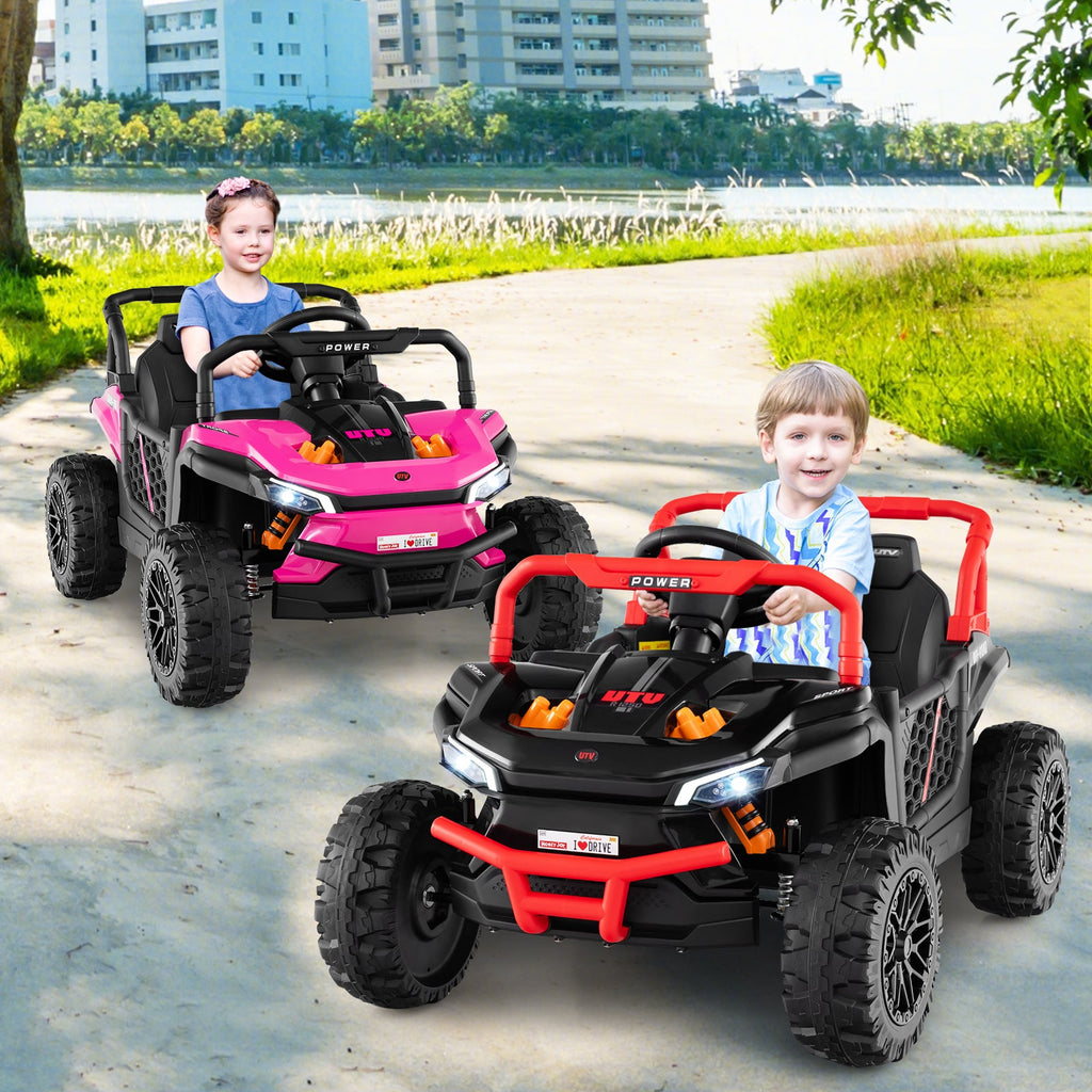 12V Kids Ride on Truck Off-Road UTV with Parental Remote and Lights