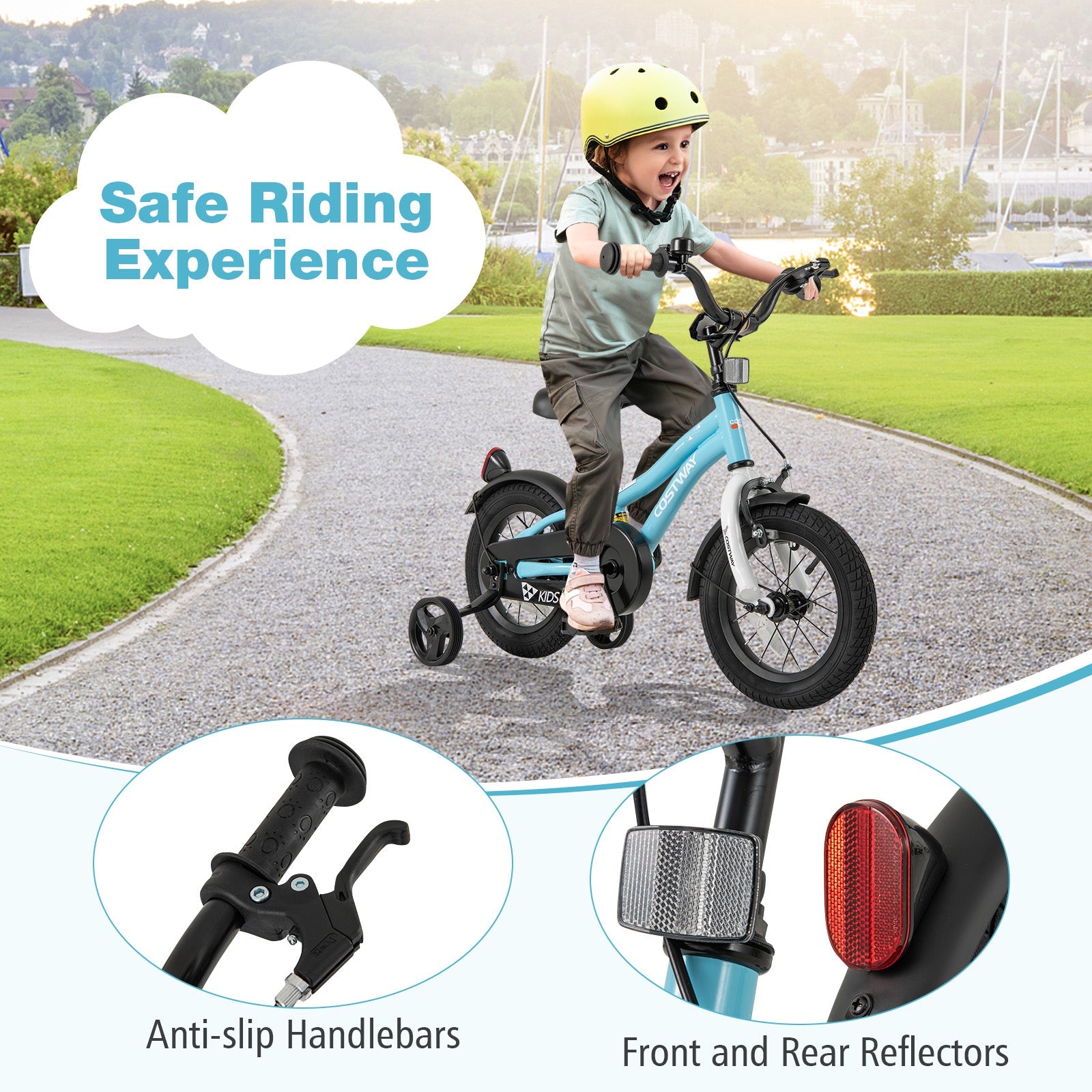 14-Inch Kids Bike for 3-5 Years Old Children Bicycle with Training Wheels
