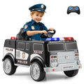 12V Battery Powered Electric Vehicle with 3 Speeds and Megaphone-Black