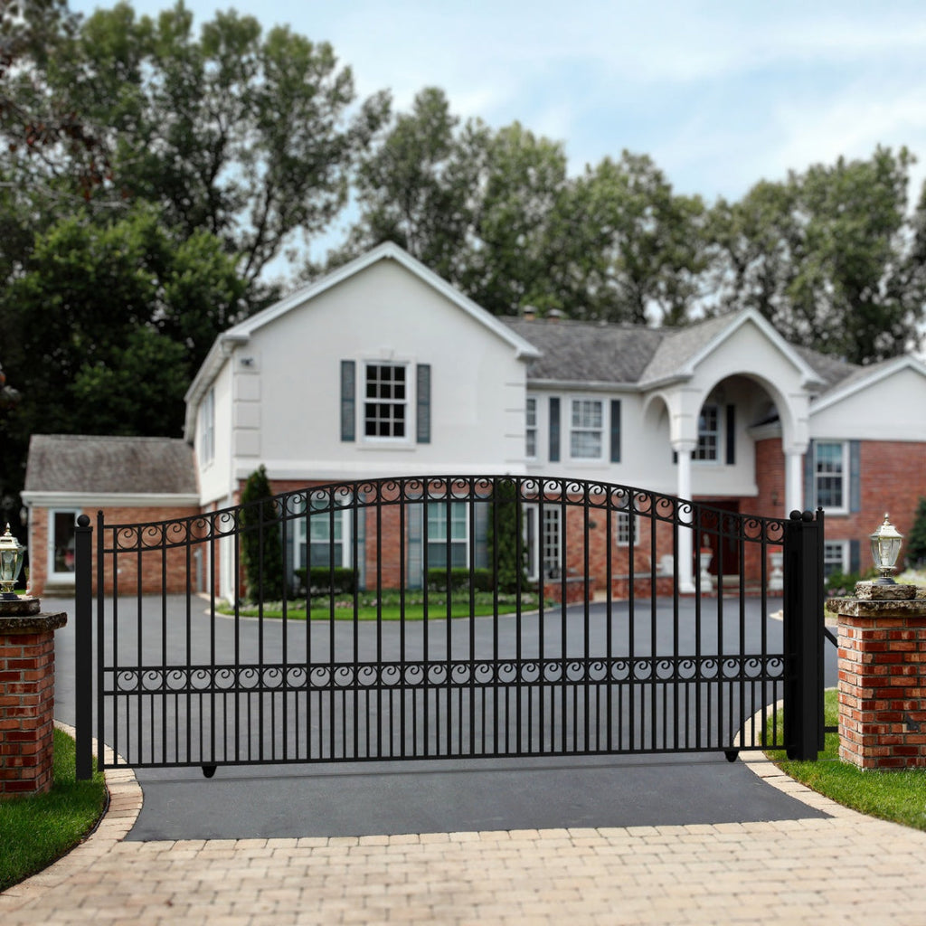 14x6 ft Steel Sliding Driveway Gate