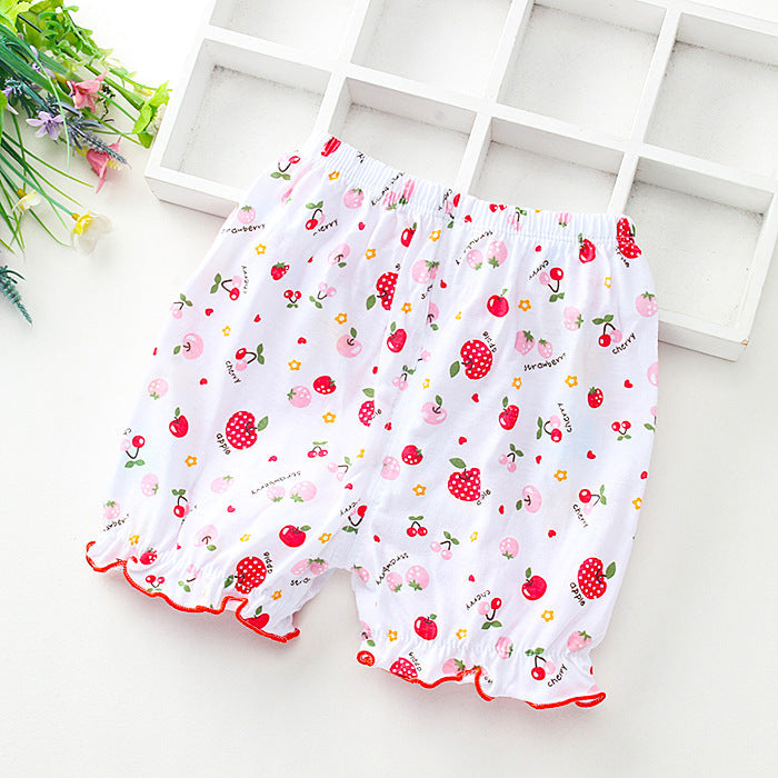 Girls' Shorts Baby Cotton Thin Lace Bloomers
