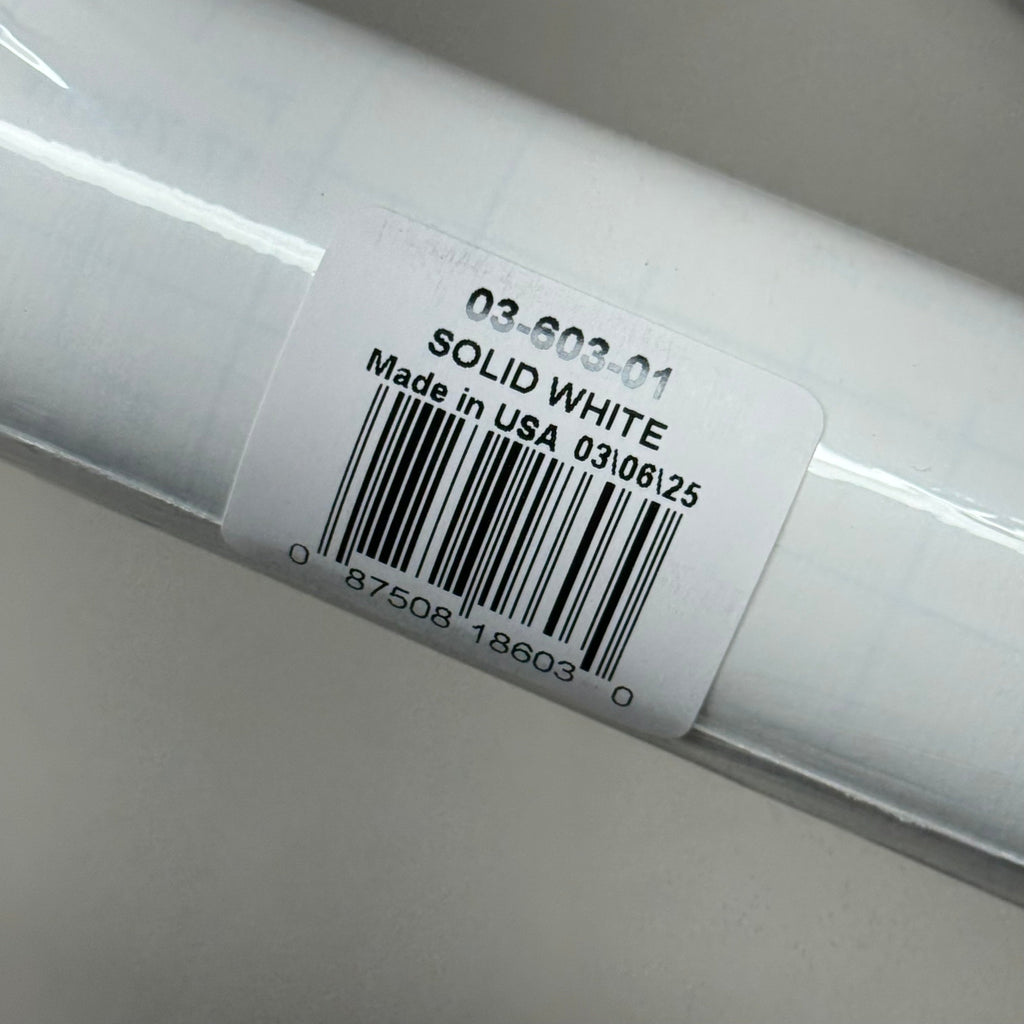 MAGIC COVER (2 Pack) Self-Adhesive Shelf/Drawer Liner 18"x9' Solid White 03-603-01