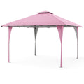 13 X 13 FT Pop up Gazebo with Portable Carrying Bag 8 Stakes and 4 Wind Ropes