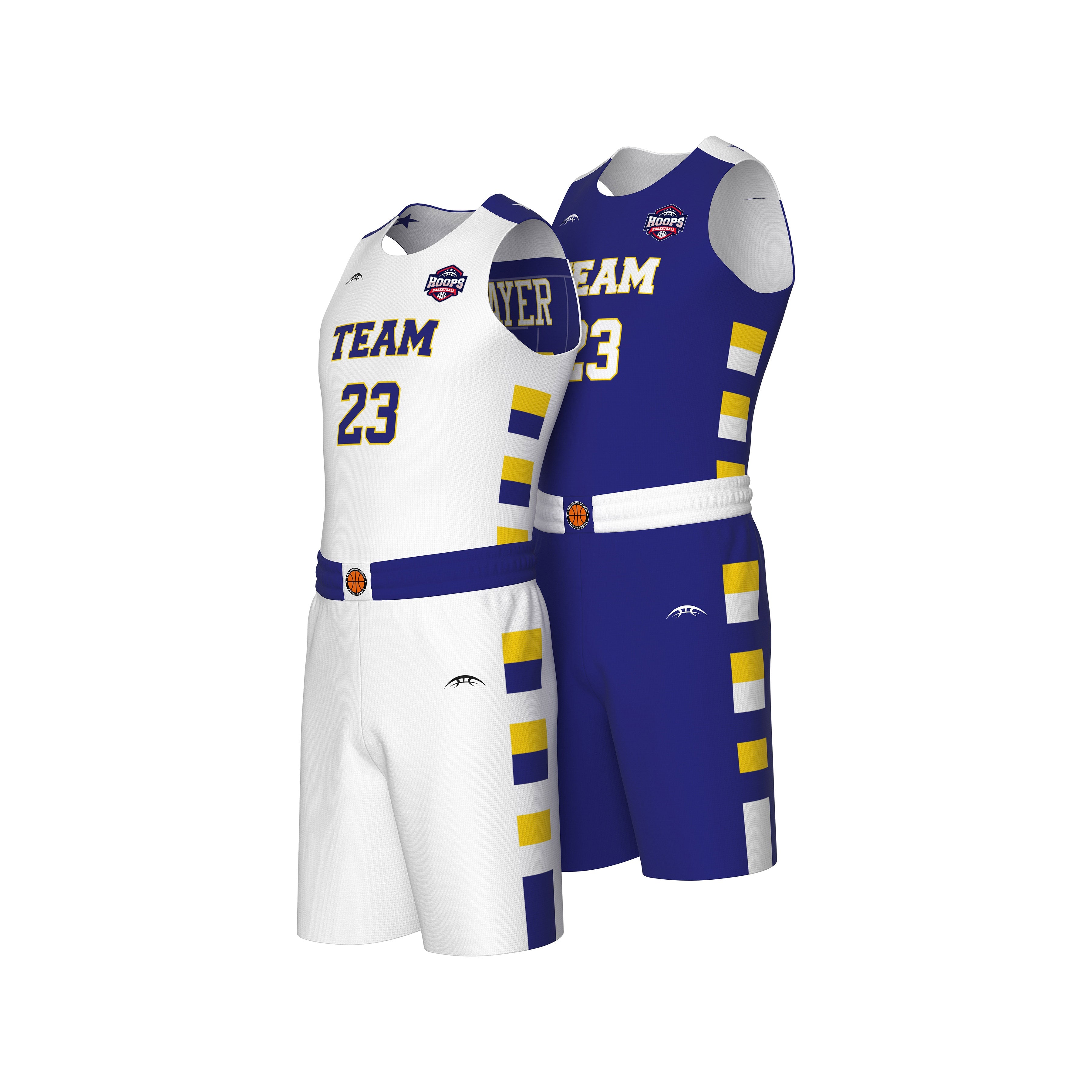 Custom Basketball Reversible Uniform - Eagle Pattern (Sublimated, Team Order)