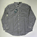 DOCKERS Signature Stain Defender Button Up Shirt Men's Sz L Navy Blue A42520010