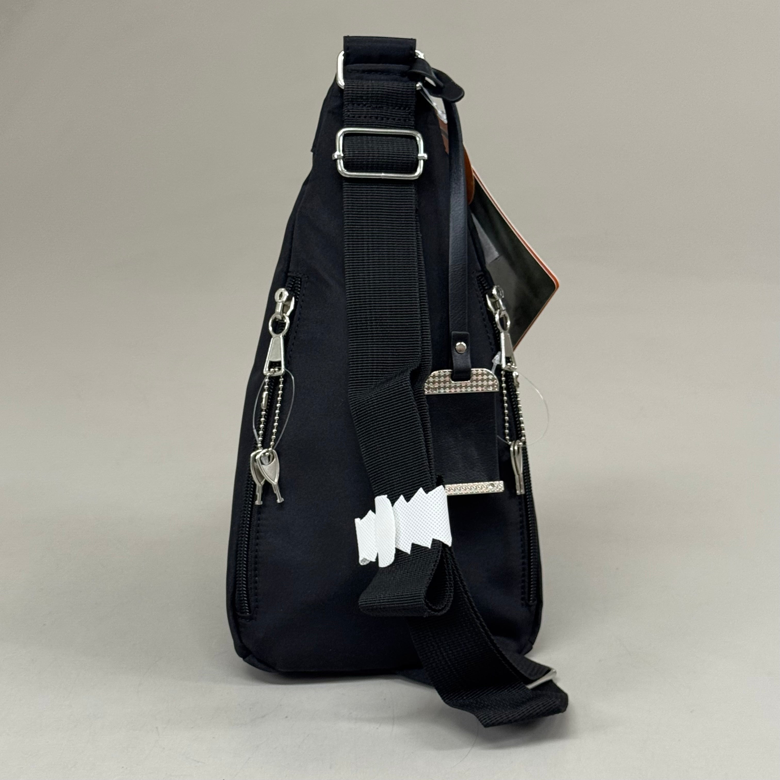 BULLDOG CASES Sling Bag W/ Gun Holster 14"x7"x5" Black