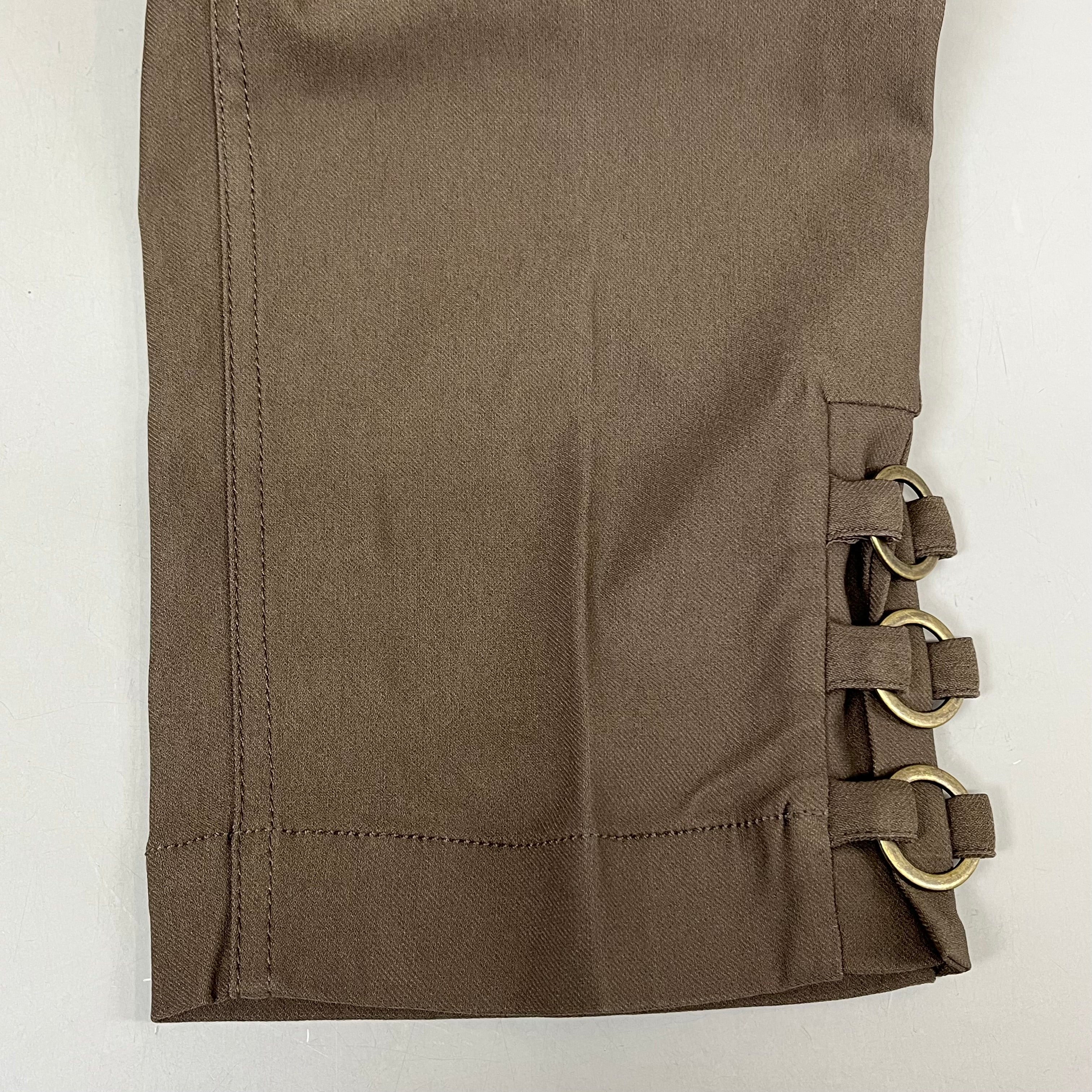 MULTIPLES Ankle Pants Petite Women's Sz 10P Truffle M33709PP
