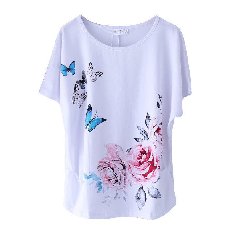 National Plus Size Cotton Short-sleeved T-shirt