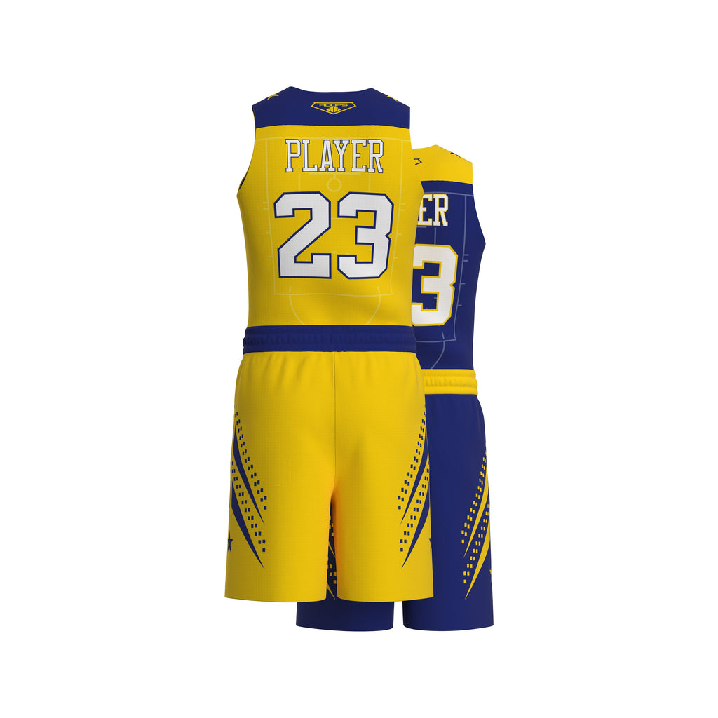 Custom Basketball Reversible Uniform - Manhattan Pattern (Sublimated, Team Order)