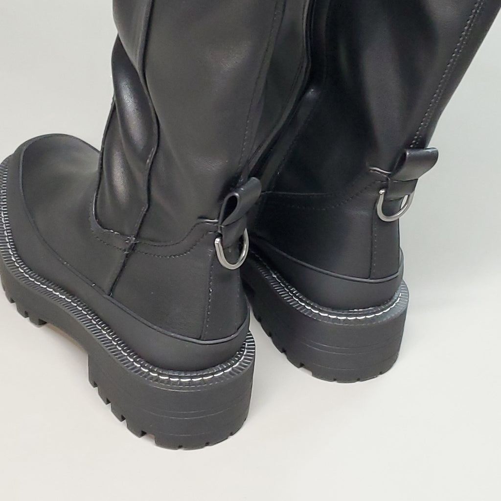 Sam Edelman Lerue Nappa Black Tall Boots Women’s 7.5 M H8522L1001 New