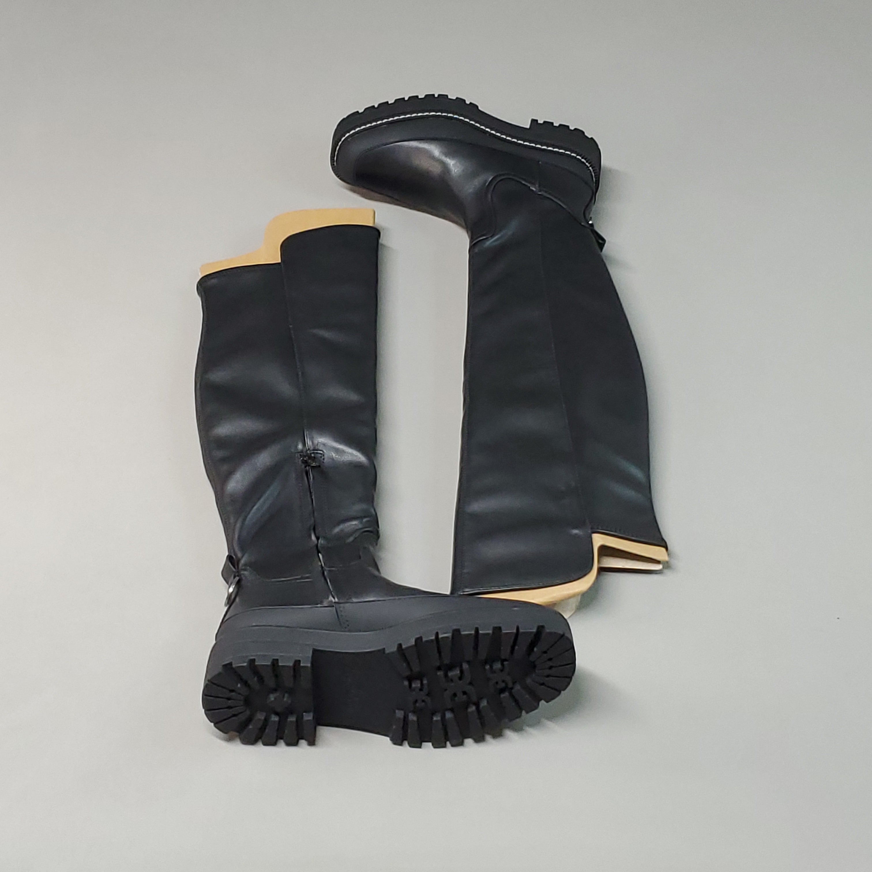 Sam Edelman Lerue Nappa Black Tall Boots Women’s 7.5 M H8522L1001 New