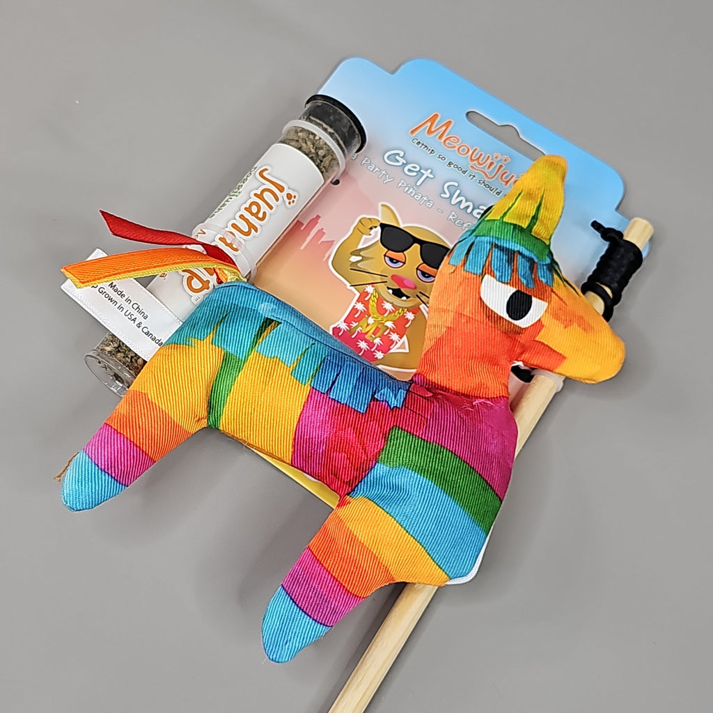 SMARTER PAW Meowijuana Organic Catnip Toy CASE OF 24! Get Smashed Llama Party Pinata Cat Toy (New)