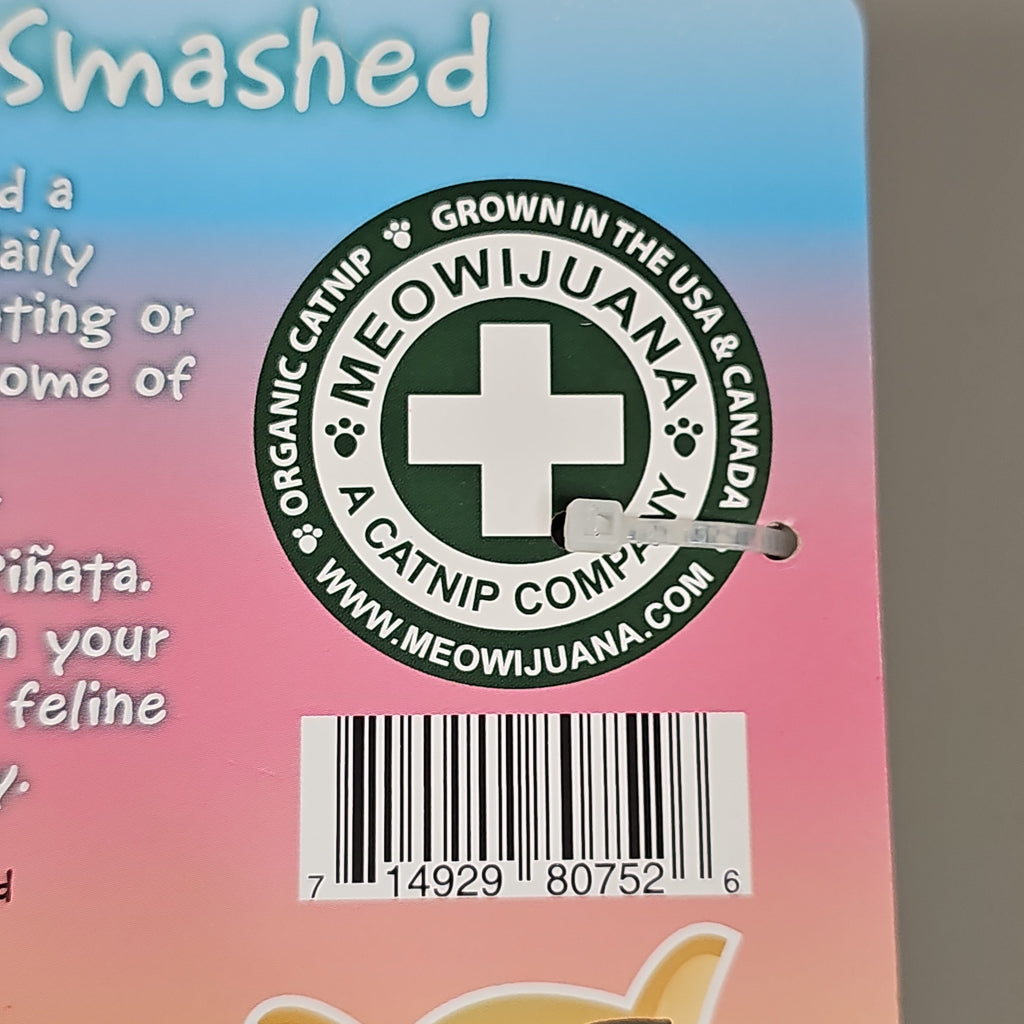 SMARTER PAW Meowijuana Organic Catnip Toy Get Smashed Llama Party Pinata Cat Toy (New)